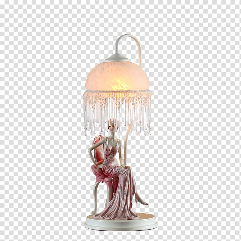 Table Lighting Light fixture Bedroom, Continental romantic wedding lighting goddess transparent background PNG clipart