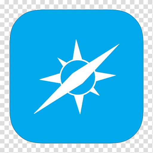 white and teal logo, blue leaf point requiem shark fish, MetroUI Browser Safari transparent background PNG clipart