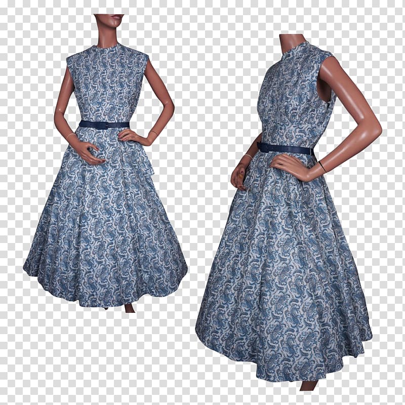 1950s 1960s Dress Crinoline Fashion, wear new clothes transparent ...