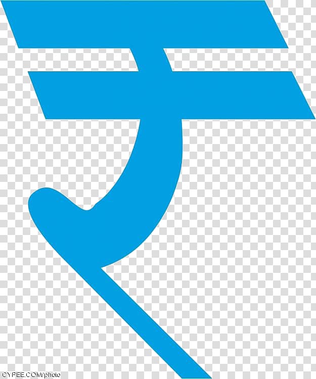 blue rupee symbol illustration, Indian rupee sign Symbol Logo, Rupee Symbol File transparent background PNG clipart