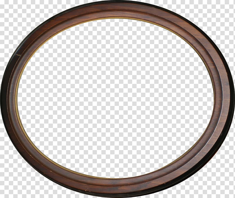 Ellipse Circle Disk, Brown wooden oval ring transparent background PNG clipart