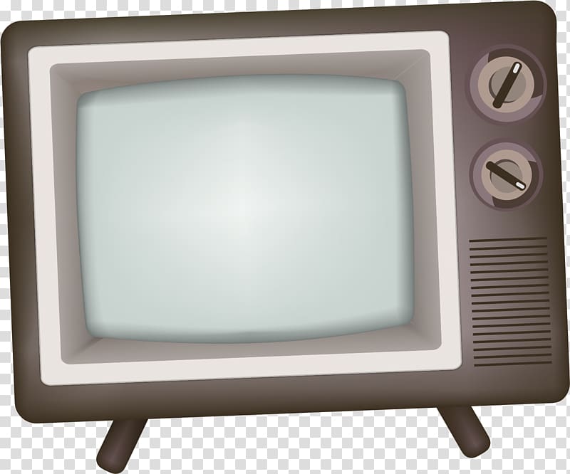gray CRT TV illustration, Television set Color television, TV transparent background PNG clipart