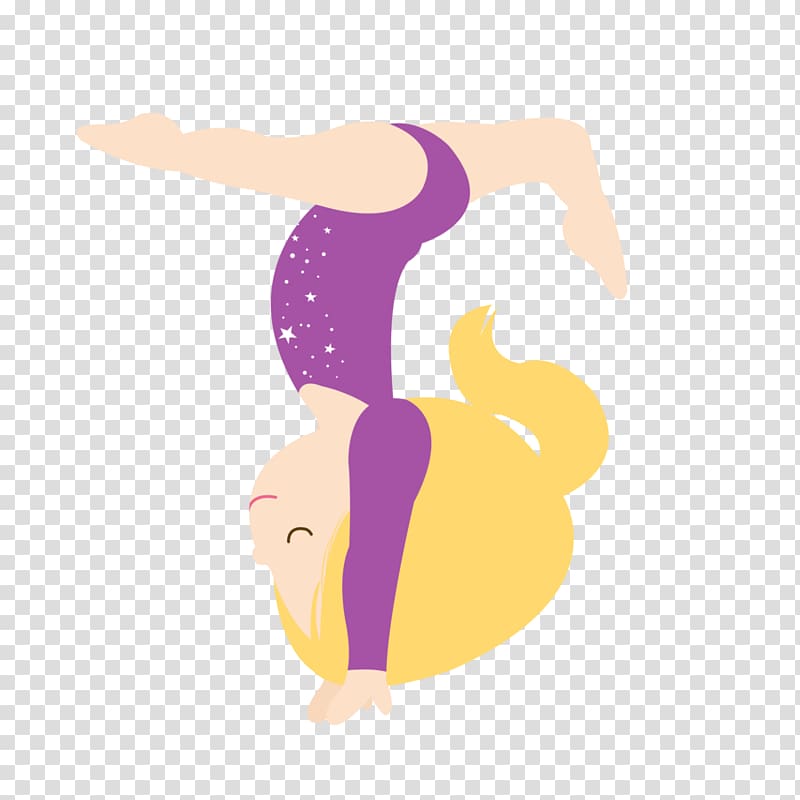 girl dancing illustration ], Gymnast Girl Acrobatic gymnastics , gymnastics transparent background PNG clipart