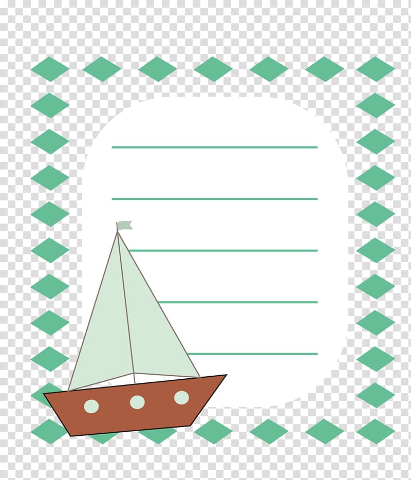 Diamant koninkrijk koninkrijk Euclidean Boat, Boat border material transparent background PNG clipart