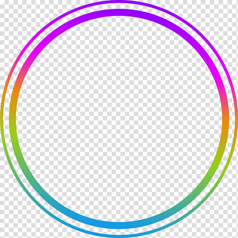 Hand painted colorful circle ring transparent background PNG clipart