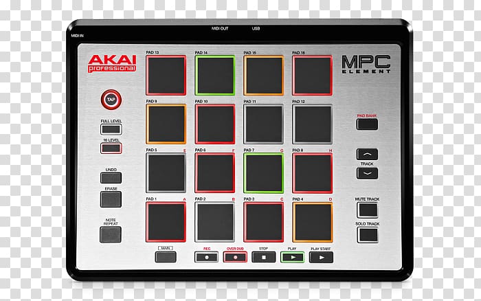 Akai MPC Studio Music Production Controller Akai Professional MPC Element Akai Professional MPD218 MIDI, akai sound card transparent background PNG clipart