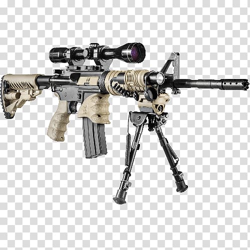 Bipod Picatinny rail M4 carbine Firearm ArmaLite AR-15, ak 47 transparent background PNG clipart