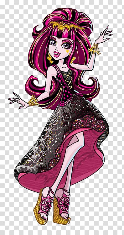 Frankie Stein Monster High Draculaura Doll Monster High Draculaura Doll Monster High Original Gouls CollectionClawdeen Wolf Doll, doll transparent background PNG clipart