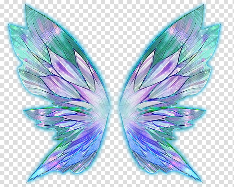 Bloom World Art museum Artist, blue fairy wings cosplay transparent background PNG clipart