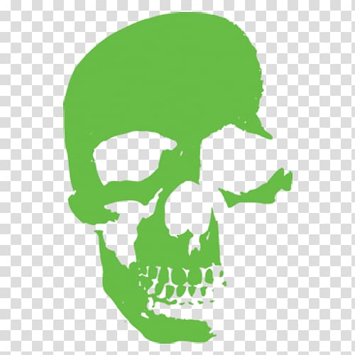 Bone Skull Jaw, blue smoke transparent background PNG clipart