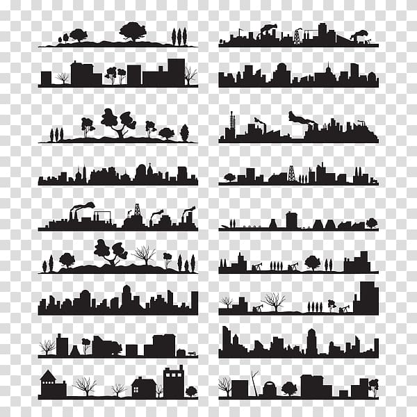 Silhouette Landscape, Silhouette transparent background PNG clipart