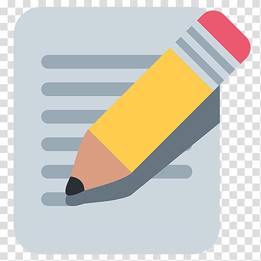 Emoji Memorandum Text messaging Writing Pencil, memo transparent background PNG clipart