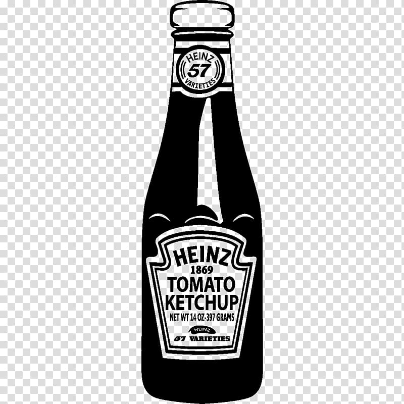 Beer bottle Drawing Ketchup, tomato ketchup steakers transparent background PNG clipart