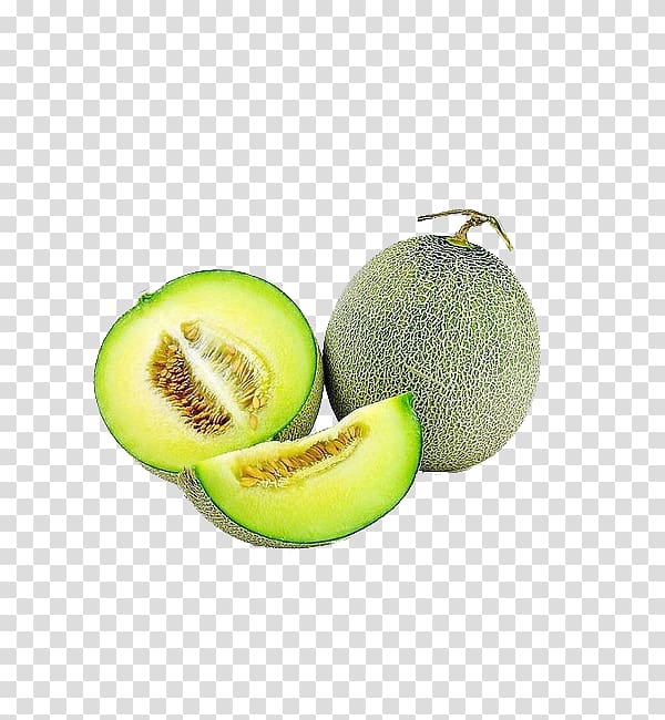 Honeydew Haiyang Hami melon Cantaloupe Galia melon, Green melon transparent background PNG clipart