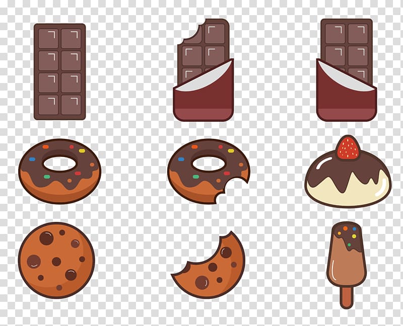 Doughnut Food Lollipop, Cartoon Cute Chocolate Taste Dessert transparent background PNG clipart