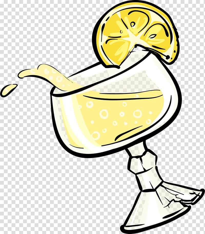Cocktail Lemon Drink, Golden lemon drink transparent background PNG clipart