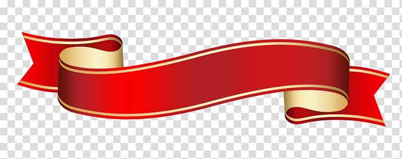 Red Ribbon Clipart Banner (PNG Transparent)