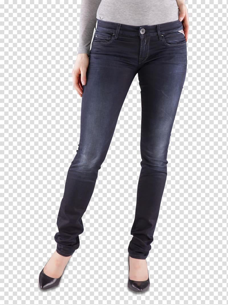 Jeans Denim Levi Strauss & Co. Replay Lee, slim woman transparent background PNG clipart