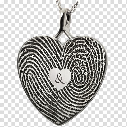 Locket Fingerprint Charms & Pendants Jewellery Necklace, fingerprint heart transparent background PNG clipart