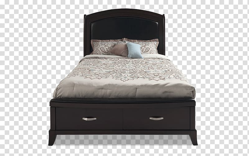 Bed frame Mattress Platform bed Drawer, Rooms to Go Bed Rails transparent background PNG clipart