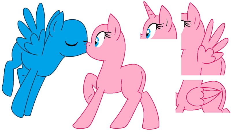 Rarity Rainbow Dash My Little Pony Kiss, Pink Base transparent background PNG clipart