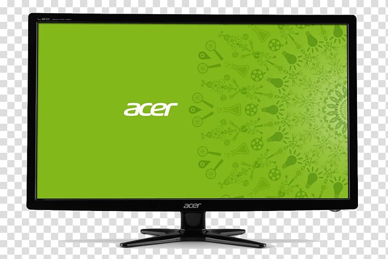 LED-backlit LCD Computer Monitors Acer V6 Light-emitting diode, cartoon computer screen transparent background PNG clipart