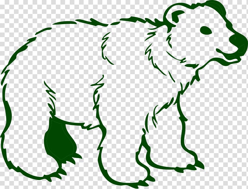 Polar bear American black bear Dog Drawing, polar bear transparent background PNG clipart