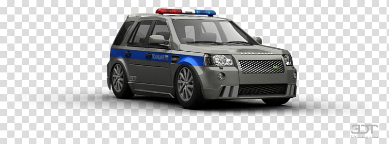 Police car Sport utility vehicle Motor vehicle Compact car, Land Rover Freelander transparent background PNG clipart