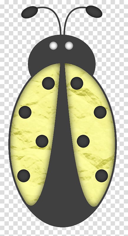 Ladybird, Yellow spots Beetle transparent background PNG clipart