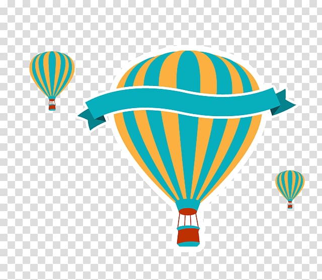 ribbon hot air balloon transparent background PNG clipart