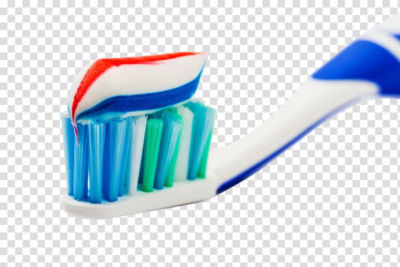 Toothbrush Toothpaste pump dispenser, Rainbow stripe toothpaste material transparent background PNG clipart