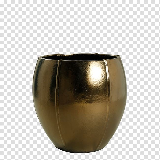 Vase Flowerpot Gold Ceramic Material, vase transparent background PNG clipart