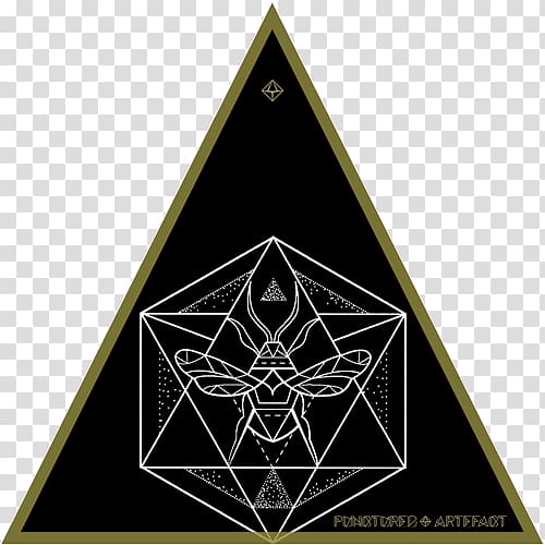 Triangle Sacred geometry Icosahedron Symbol, triangle transparent background PNG clipart