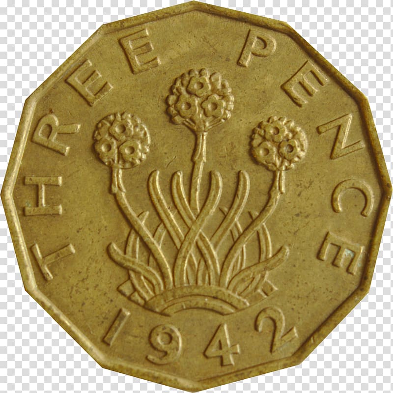 Coin Threepence Penny Obverse and reverse Shilling, reverse transparent background PNG clipart