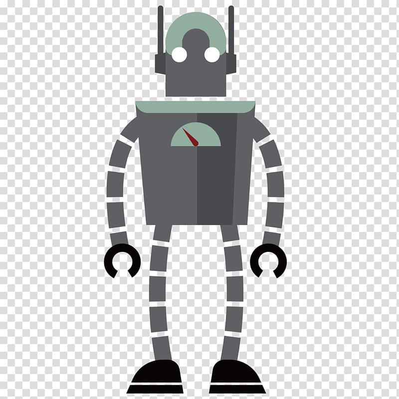 Robot Cartoon Illustration, Working in the robot transparent background PNG clipart