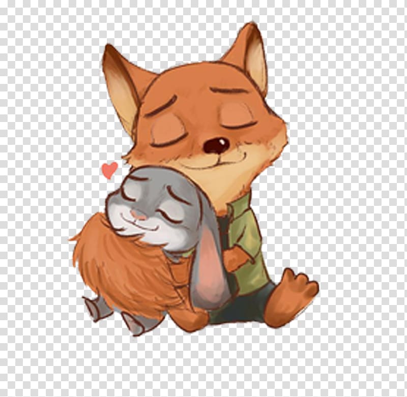 Zootopia Fox and Rabbit graphic, Lt. Judy Hopps Nick Wilde Zao Fox Village , Fox rabbit transparent background PNG clipart