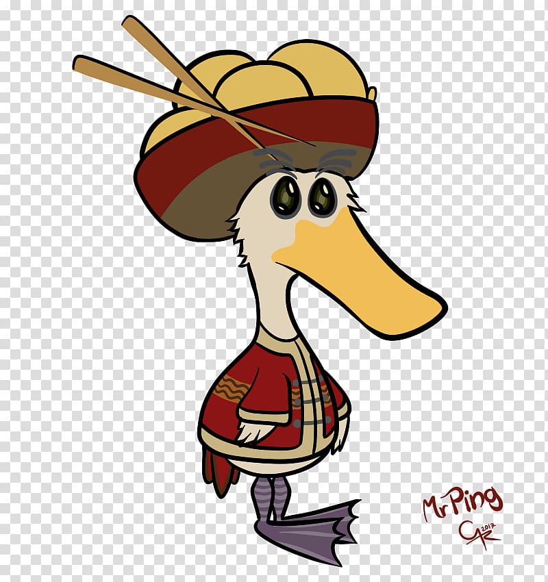 Mr. Ping Duck Painting, Mr transparent background PNG clipart