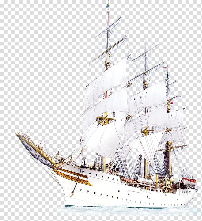 Sailing ship Barque , Ship transparent background PNG clipart
