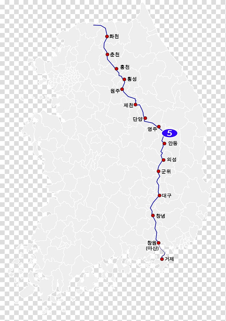 Geoje National Route 5 National highways of South Korea Chunggang County Kangwon Province, road transparent background PNG clipart