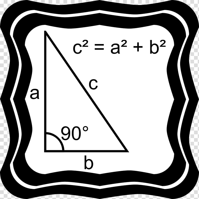 Pythagorean theorem , sacred geometry transparent background PNG clipart