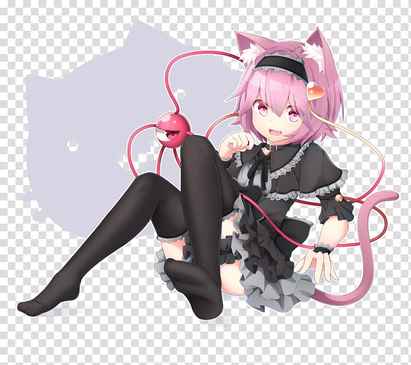 Catgirl Touhou Project Pixiv, Cat transparent background PNG clipart