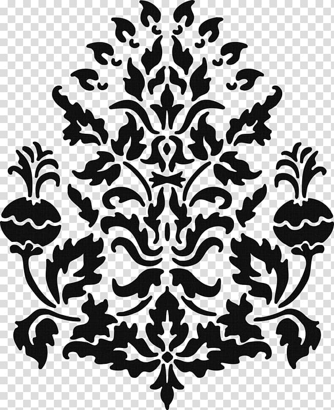 Stencil Damask Paper Paisley Pattern, design transparent background PNG clipart