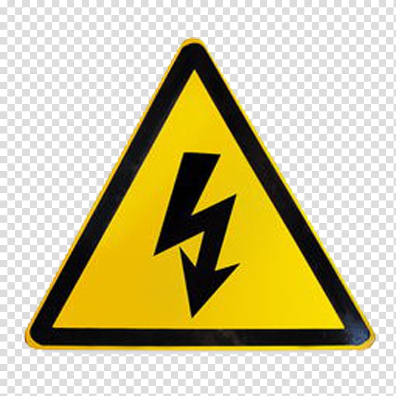 Warning label Sticker High voltage, FIG triangle transparent background PNG clipart