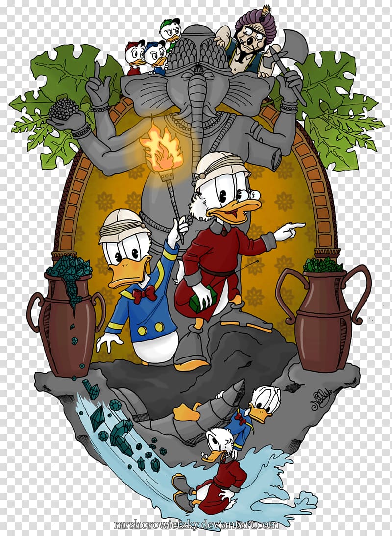 Scrooge McDuck Donald Duck The Treasure of the Ten Avatars Minnie Mouse Clan McDuck, donald duck transparent background PNG clipart