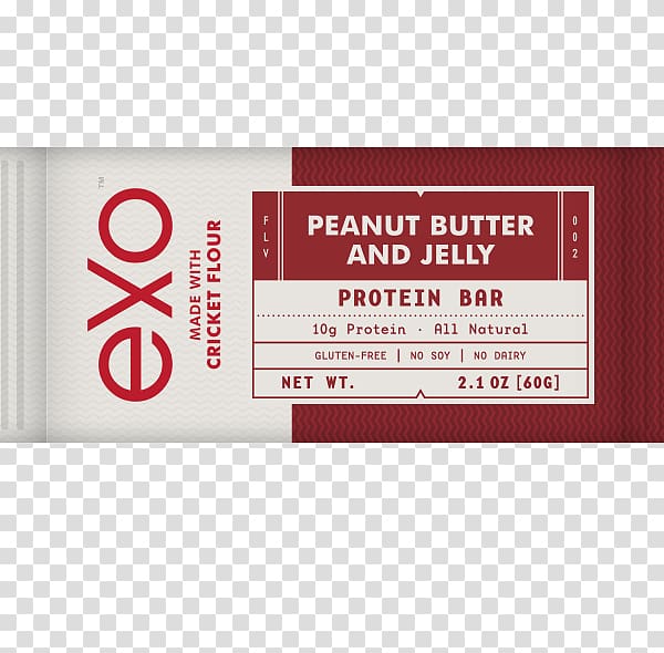 Exo Inc Cricket flour Protein bar, cricket transparent background PNG clipart