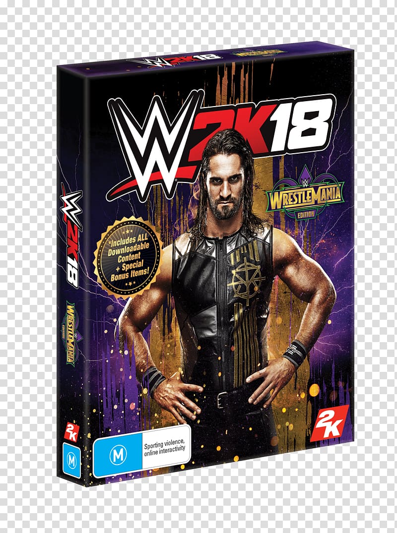 WWE 2K18 PlayStation 4 NBA 2K18 WrestleMania 34 Xbox One, kurt angle transparent background PNG clipart