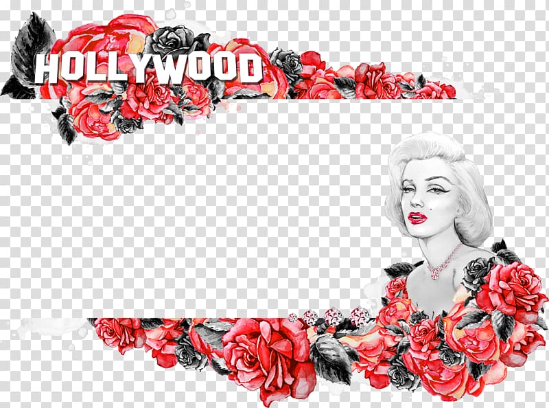 Paper Publicity Illustration, Marilyn Monroe Promotional page elements transparent background PNG clipart