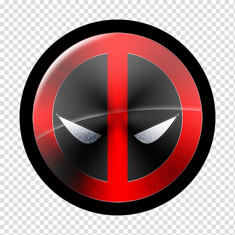 round Deadpool logo illustration, Deadpool Logo Icon, Deadpool transparent background PNG clipart