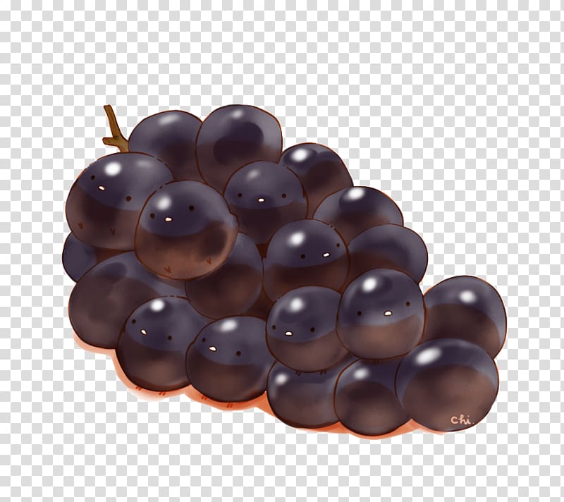 Ice cream Blackcurrant Grape Food, Black currant grapes chick transparent background PNG clipart
