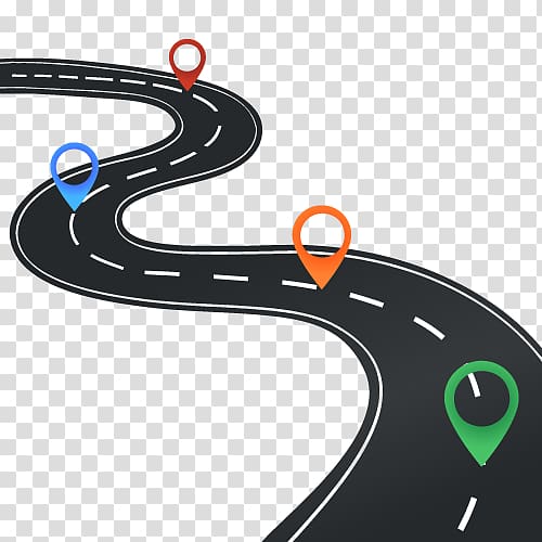 Paper Technology roadmap Road map , road, road with pins illustration transparent background PNG clipart